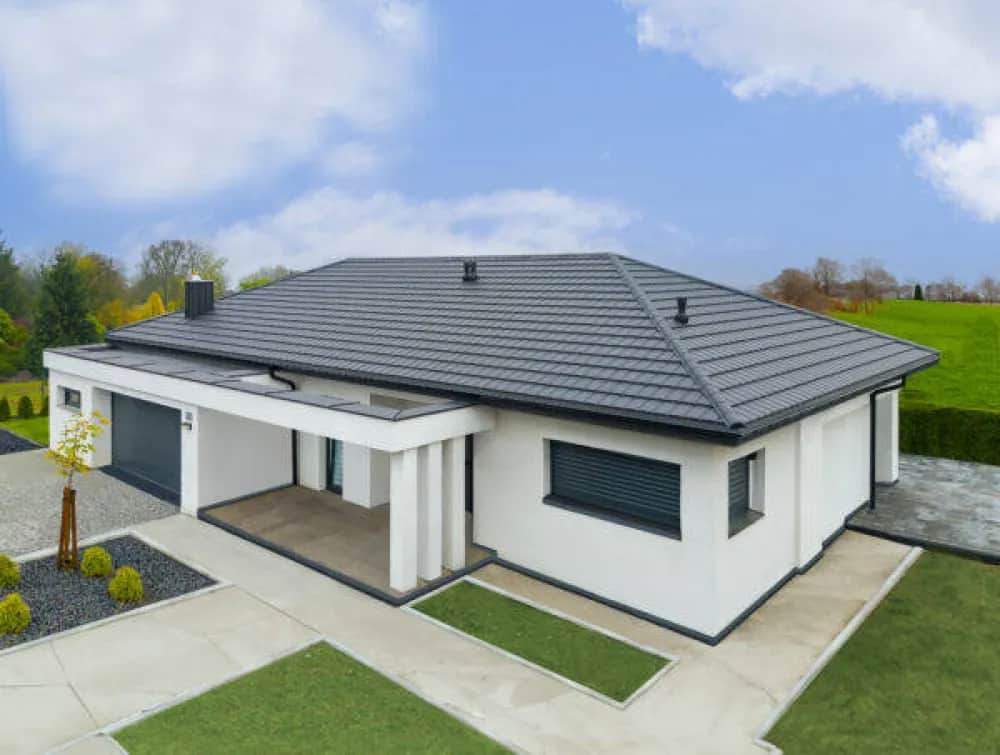 Jakie kolory elewacji najlepiej pasują do grafitowego dachu?